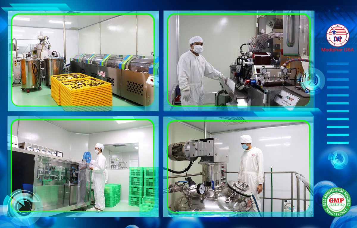 Một số hình ảnh về dây chuyền sản xuất hiện đại tại Mediphar USA Một số hình ảnh về dây chuyền sản xuất hiện đại tại Mediphar USA